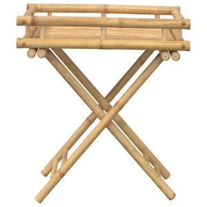 Klappbarer Tabletttisch aus Bambus 60x40 cm