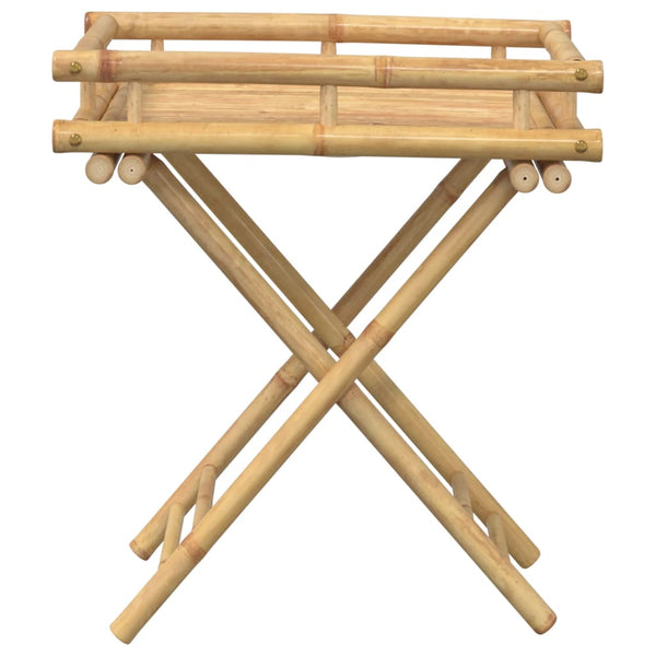 Klappbarer Tabletttisch aus Bambus 60x40 cm