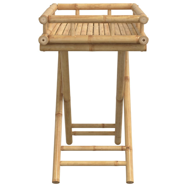 Klappbarer Tabletttisch aus Bambus 60x40 cm