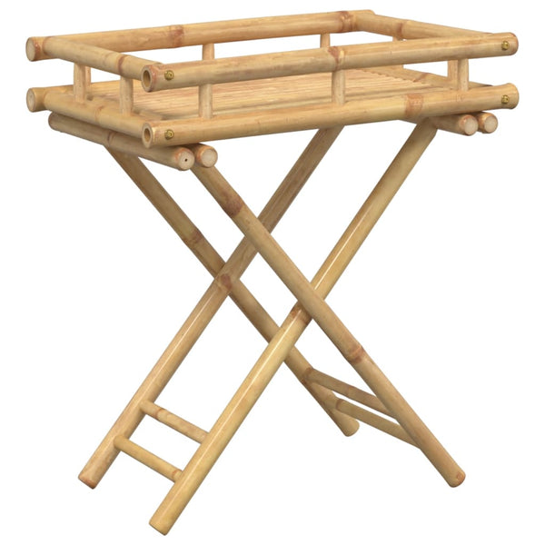 Klappbarer Tabletttisch aus Bambus 60x40 cm