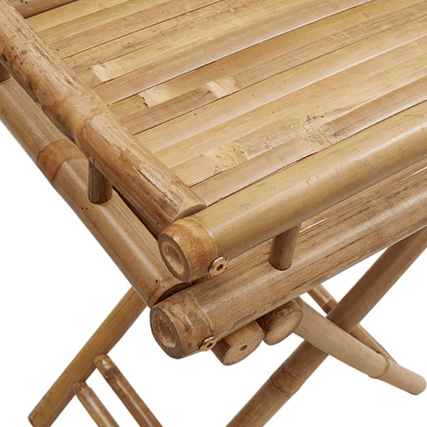 Klappbarer Tabletttisch aus Bambus 60x40 cm
