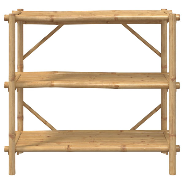 Bambusregal mit 3 Böden, 100x40x90 cm
