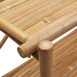 Bambusregal mit 3 Böden, 100x40x90 cm