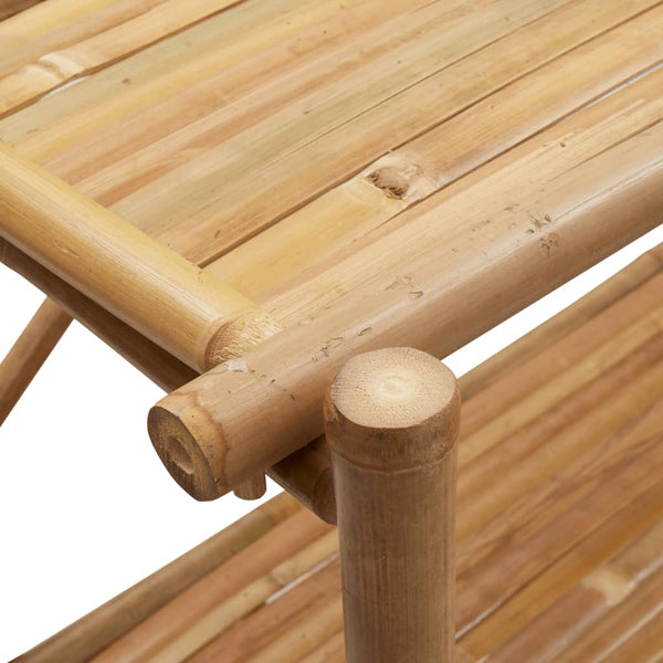 Bambusregal mit 3 Böden, 100x40x90 cm