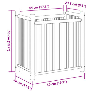 Bambus Pflanzkübel 50x30x50 cm