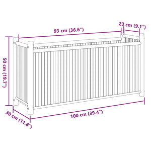 Bambus Pflanzkübel 100x30x50 cm
