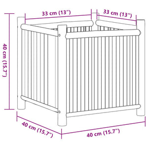 Bambus Pflanzkübel 40x40x40 cm