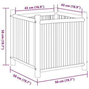 Bambus Pflanzkübel 50x50x50 cm
