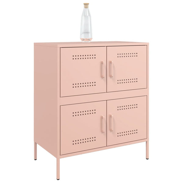 Rosa Stahl Sideboard, 68 cm