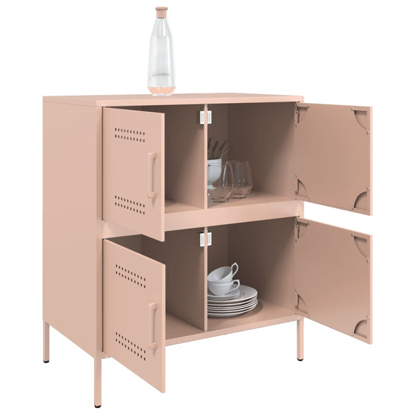 Rosa Stahl Sideboard, 68 cm