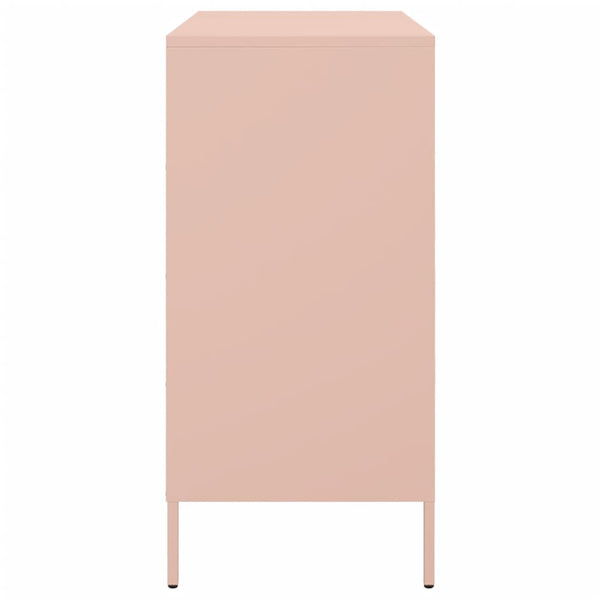 Rosa Stahl Sideboard, 68 cm