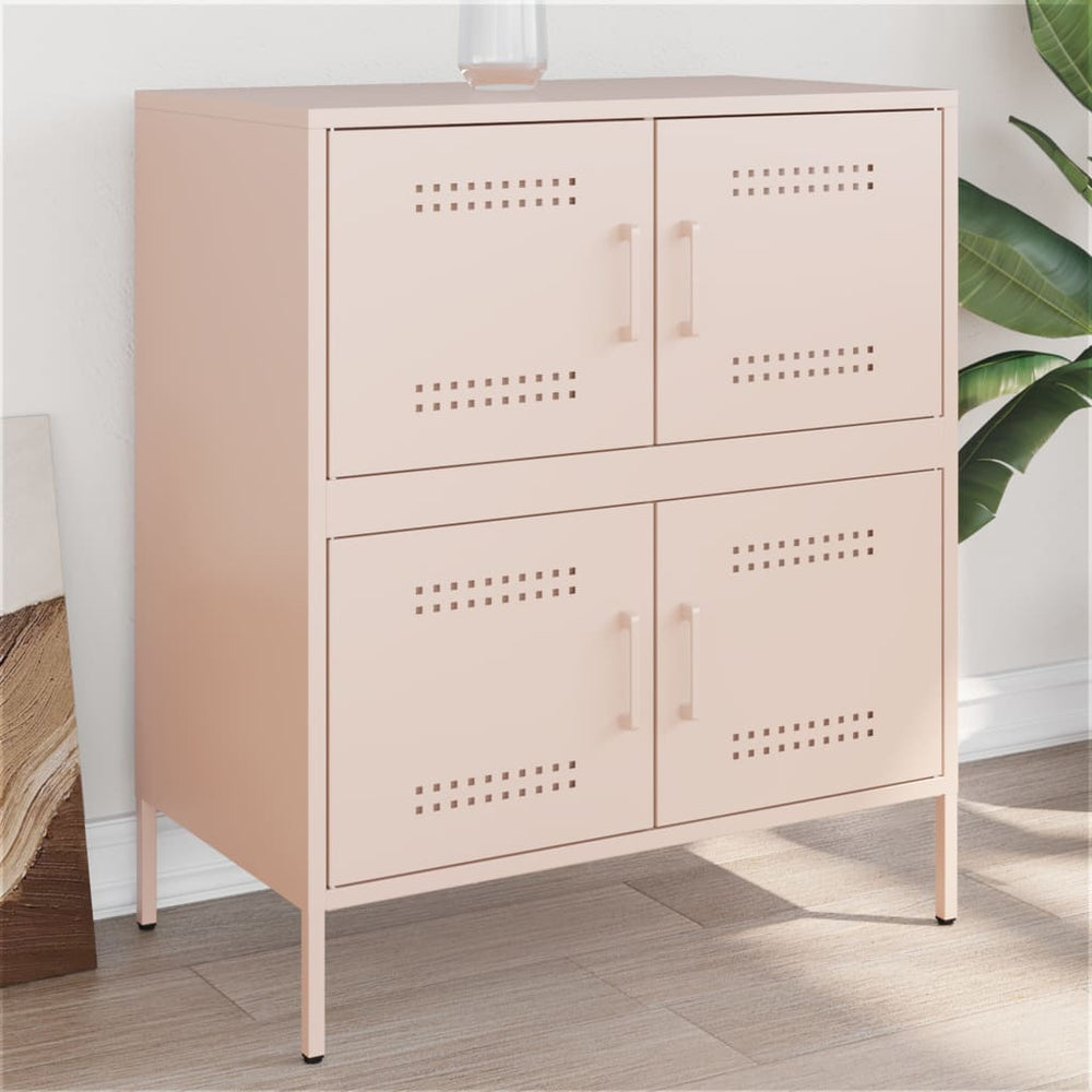 Rosa Stahl Sideboard, 68 cm