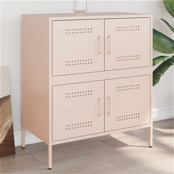 Rosa Stahl Sideboard, 68 cm