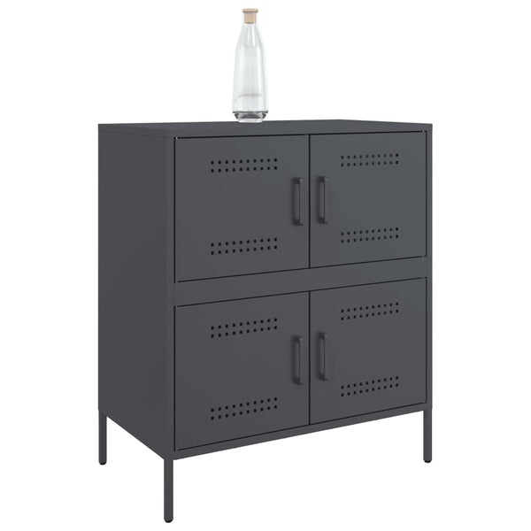 Anthrazit Sideboard 68x39x79 cm Stahl
