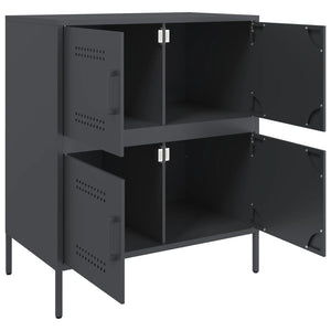 Anthrazit Sideboard 68x39x79 cm Stahl