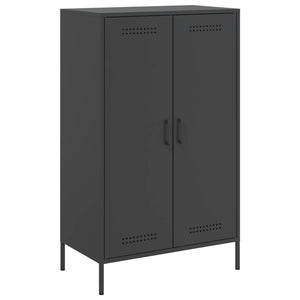 Schwarzes Highboard 68x39x113 cm Stahl
