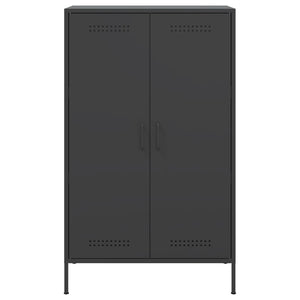 Schwarzes Highboard 68x39x113 cm Stahl