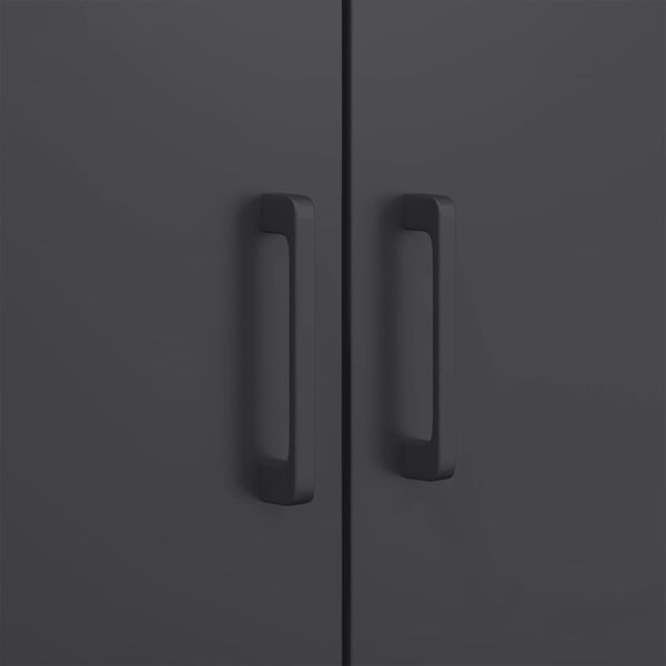 Schwarzes Highboard 68x39x113 cm Stahl