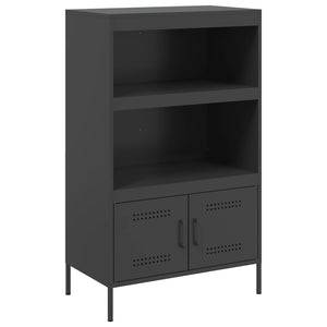 Schwarzes Highboard 68x39x113 cm Stahl