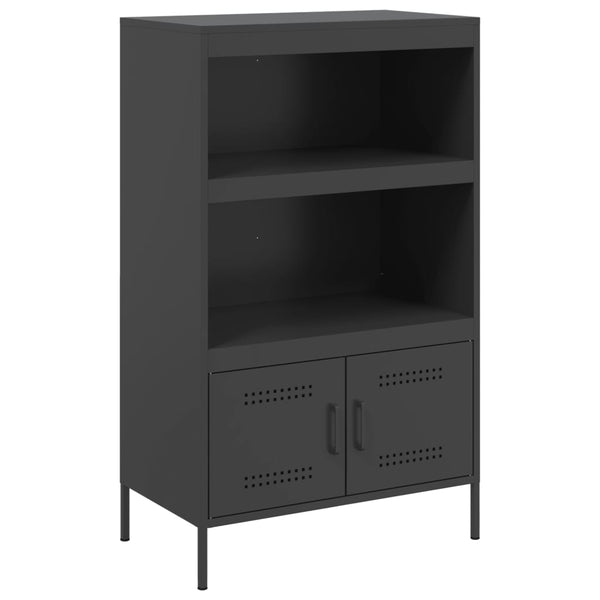 Schwarzes Highboard 68x39x113 cm Stahl