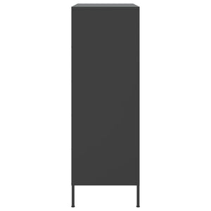 Schwarzes Highboard 68x39x113 cm Stahl