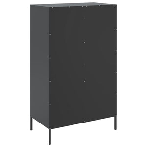 Schwarzes Highboard 68x39x113 cm Stahl