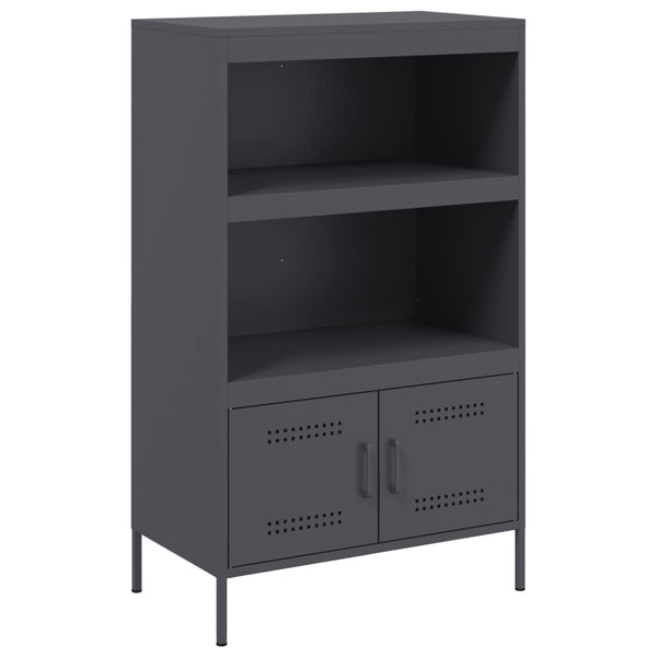 Highboard Anthrazit 68x113 cm Stahlschrank