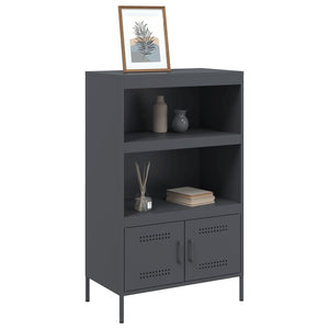 Highboard Anthrazit 68x113 cm Stahlschrank