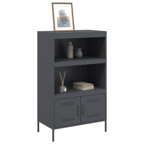 Highboard Anthrazit 68x113 cm Stahlschrank
