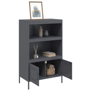Highboard Anthrazit 68x113 cm Stahlschrank