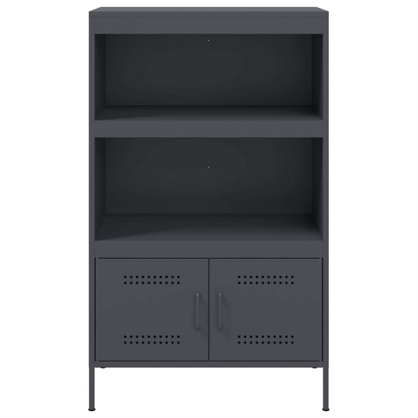 Highboard Anthrazit 68x113 cm Stahlschrank