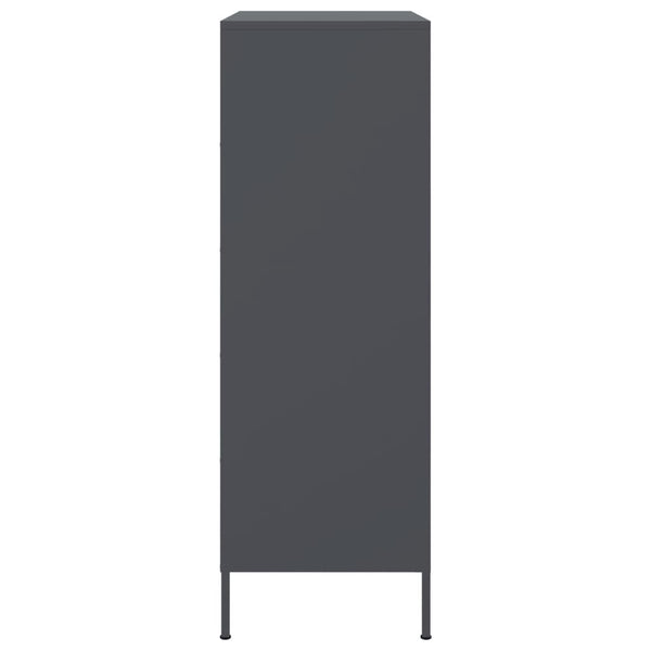 Highboard Anthrazit 68x113 cm Stahlschrank