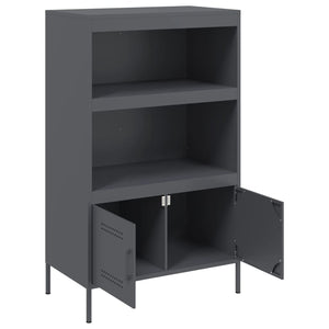 Highboard Anthrazit 68x113 cm Stahlschrank