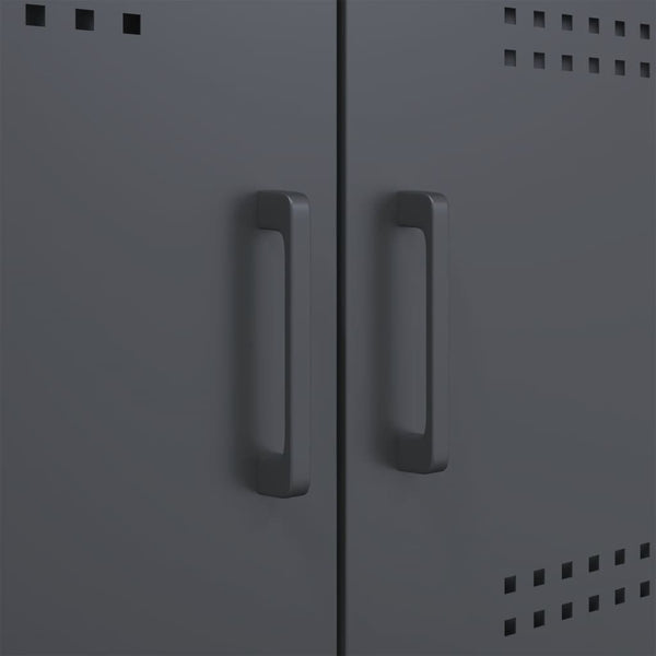 Highboard Anthrazit 68x113 cm Stahlschrank