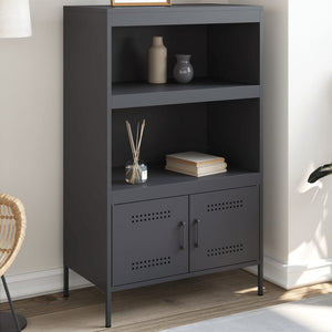 Highboard Anthrazit 68x113 cm Stahlschrank