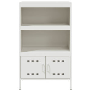 Weißes Highboard 68x39x113 cm aus Stahl