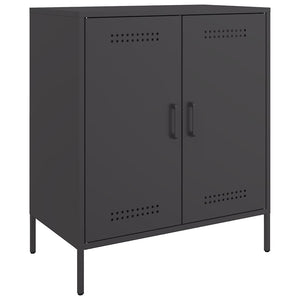 Schwarzes Sideboard 68 cm Stahl