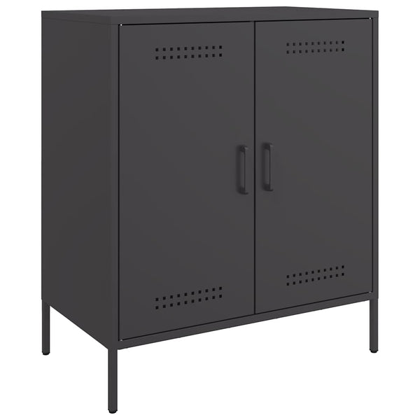 Schwarzes Sideboard 68 cm Stahl