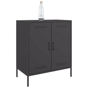 Schwarzes Sideboard 68 cm Stahl