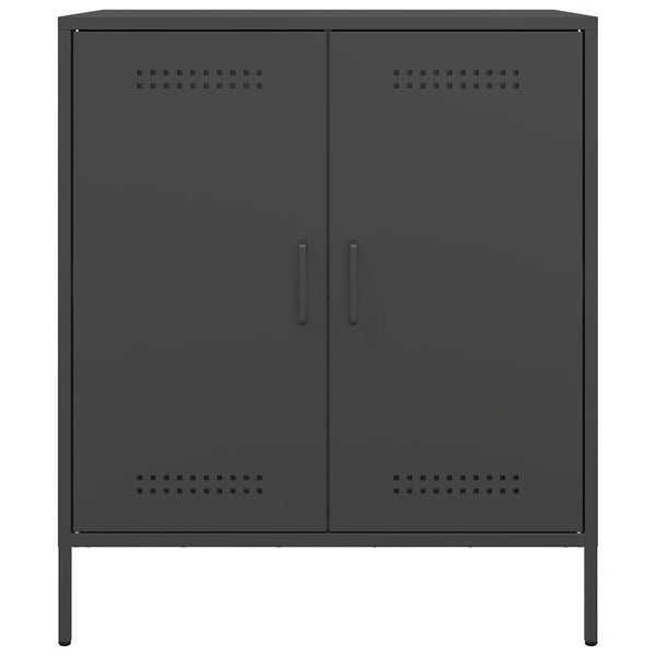 Schwarzes Sideboard 68 cm Stahl