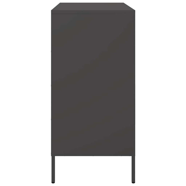 Schwarzes Sideboard 68 cm Stahl