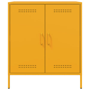 Senfgelbes Sideboard 68 cm Stahl