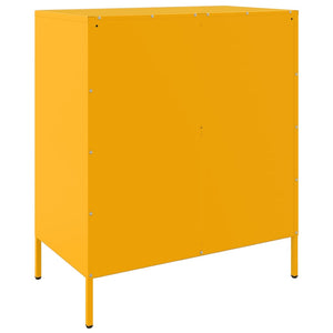 Senfgelbes Sideboard 68 cm Stahl