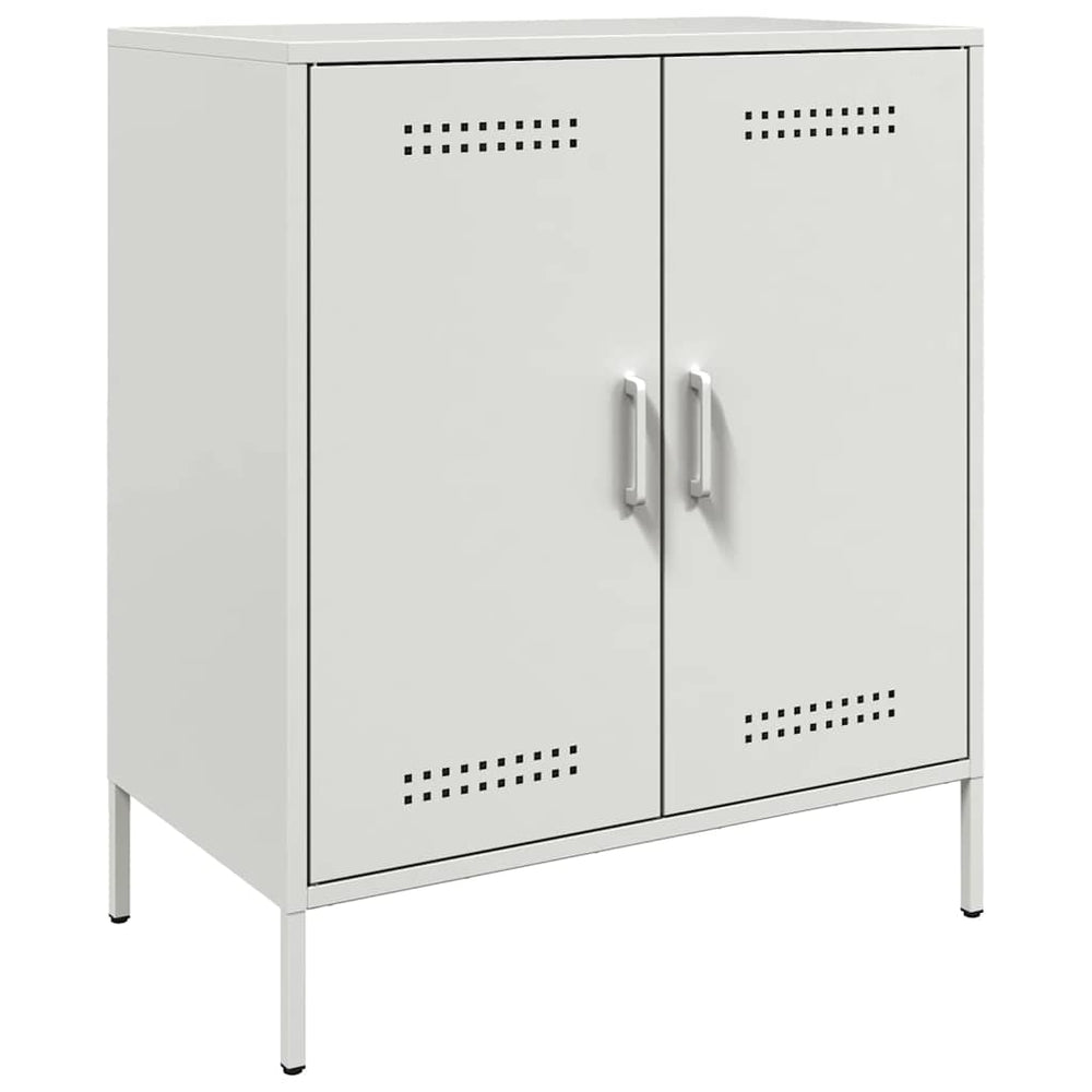 Weißes Stahl Sideboard 68x39x79 cm