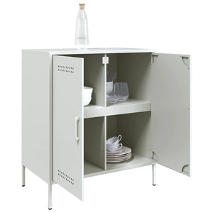 Weißes Stahl Sideboard 68x39x79 cm