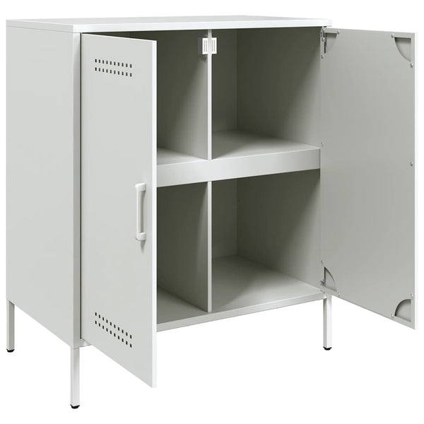Weißes Stahl Sideboard 68x39x79 cm