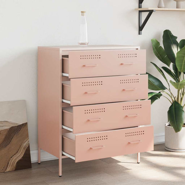 Stahl Sideboard Rosa, 68 cm