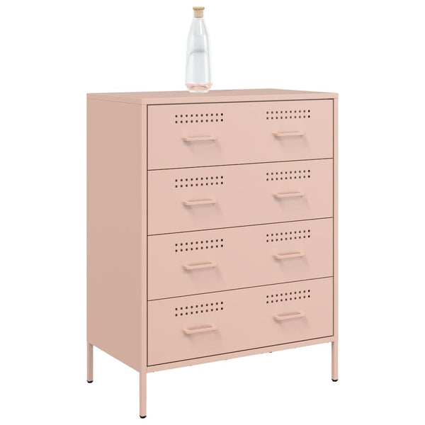 Stahl Sideboard Rosa, 68 cm