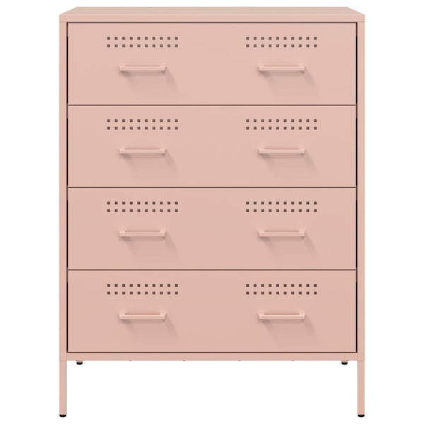 Stahl Sideboard Rosa, 68 cm