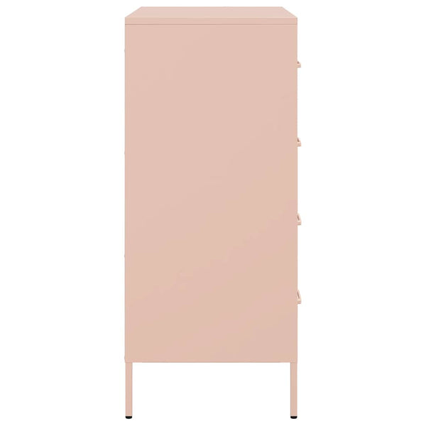 Stahl Sideboard Rosa, 68 cm